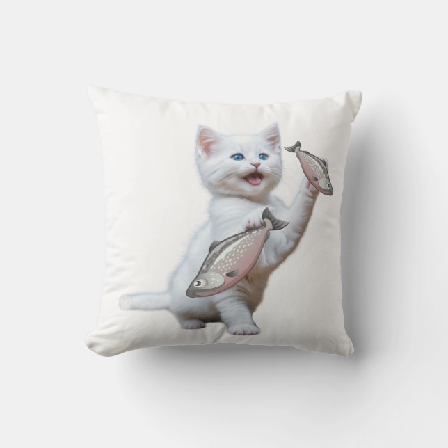 oreiller à jetons de chat (Recto)