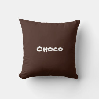 oreiller à jetons mignon chocolat