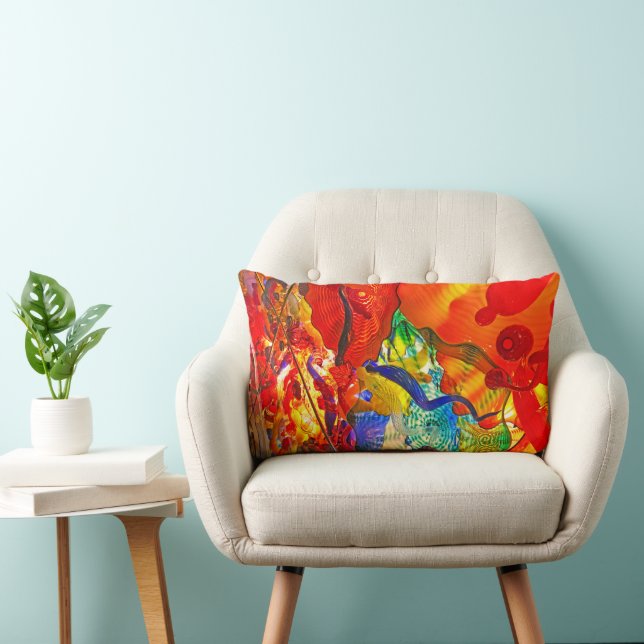 Oreiller à lancer artistique couleur (Chaise)