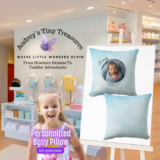 Oreiller à lancer de bébé personnalisé