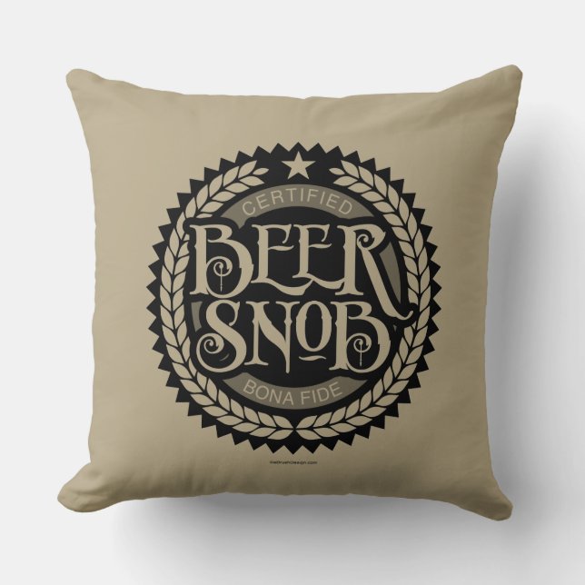 Oreiller à lancer de bière Snob (Recto)