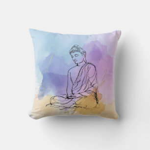 Oreiller à lancer de bouddha Méditation zen
