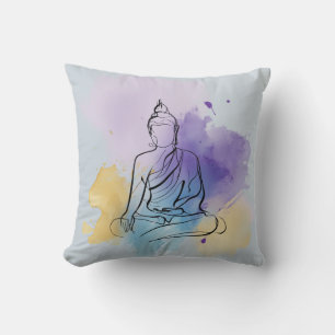 Oreiller à lancer de bouddha Méditation zen