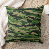 Oreiller à lancer de Camo de bois vert (Couverture)