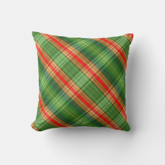 Oreiller à lancer de campagne rouge et vert