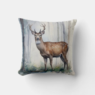 Oreiller à lancer de cerfs de forêt