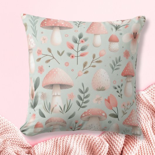 Oreiller à lancer de champignons personnalisé