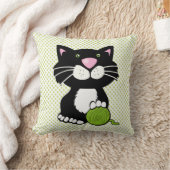 Oreiller à lancer de chat Tuxedo (Couverture)