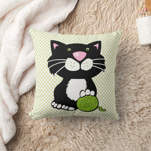 Oreiller à lancer de chat Tuxedo (Couverture)