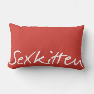 Oreiller à lancer de chaton du sexe