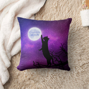 Oreiller à lancer de chats de bonne nuit