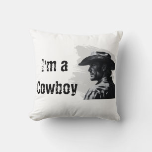Oreiller à lancer de cowboy occidental   Cadeaux p