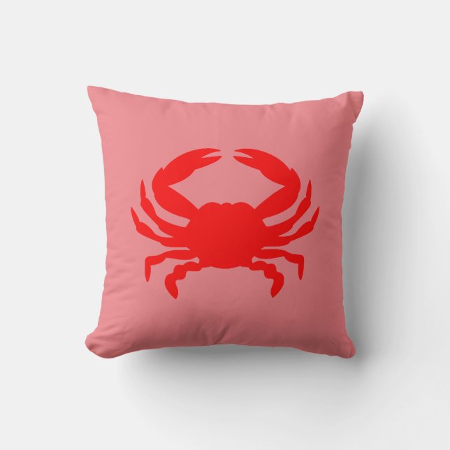 Oreiller à lancer de crabe rouge (Recto)