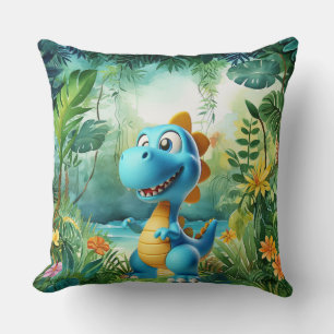 Oreiller à lancer de dinosaure mignon