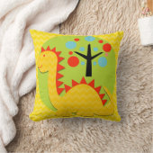 Oreiller à lancer de dragon jaune et orange (Couverture)