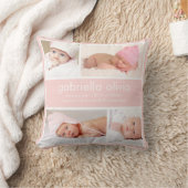 Oreiller à lancer de Faire-part de naissance de pê (Couverture)