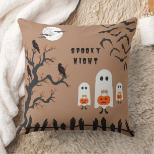 Oreiller à lancer de fantôme d'Halloween