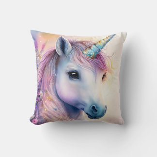 Oreiller à lancer de licorne d'Imaginaire