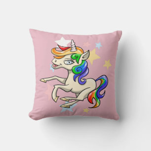 Oreiller à lancer de licorne magique