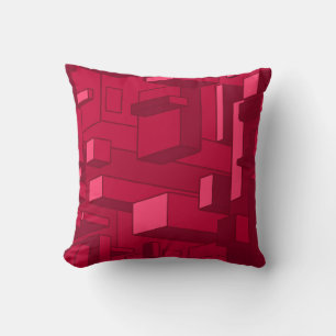 Oreiller à lancer de marron psychédélique funky