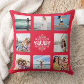 Oreiller à lancer de Motif folk personnalisé (Couverture)