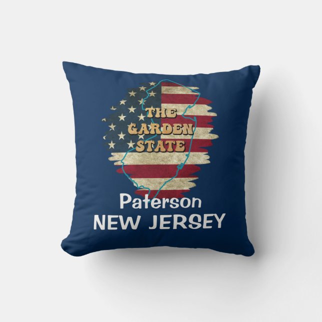 Oreiller à lancer de New Jersey sur mesure (Recto)
