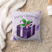 Oreiller à lancer de Noël pourpre (Couverture)
