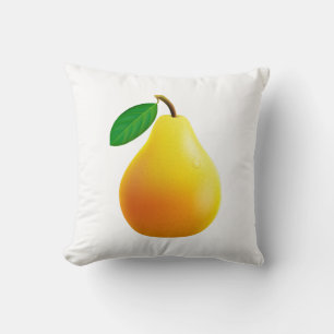 Oreiller à lancer de poire jaune