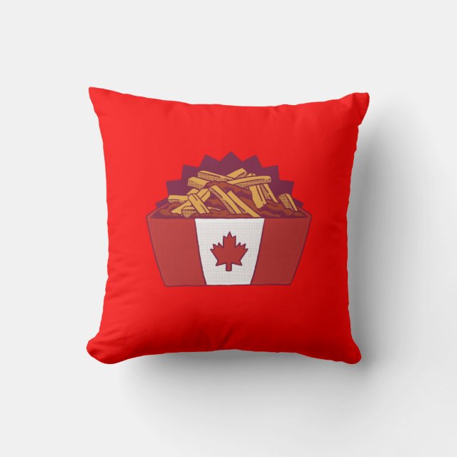 Oreiller à lancer de poutine (Recto)