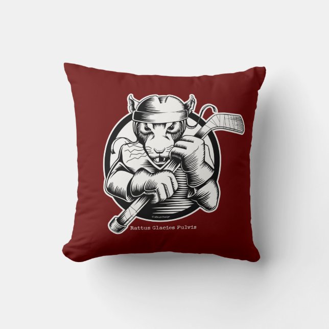 Oreiller à lancer de rat de hockey (Recto)