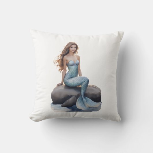 Oreiller à lancer de sirène d'Imaginaire (Recto)