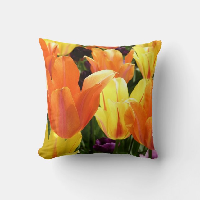 Oreiller à lancer de tulipe (Recto)