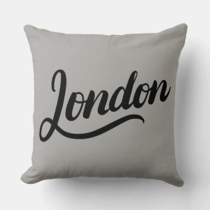 Oreiller à lancer de typographie de Londres