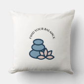 Oreiller à lancer de yoga - "Namaste Vibes" & "Tro (Recto)