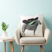 Oreiller à lancer de zèbre ailé (Chaise)