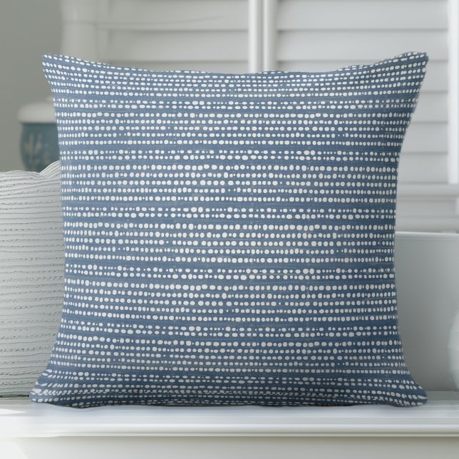 Oreiller à lancer décoratif bleu (Créateur téléchargé)