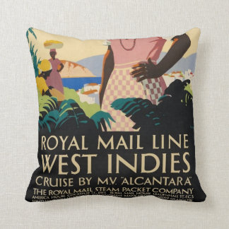 Oreiller à lancer des Antilles vintages