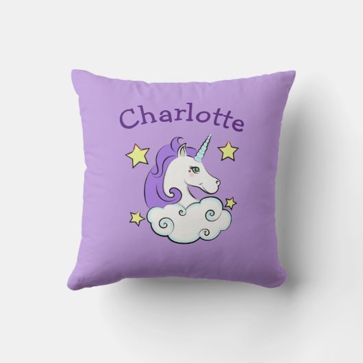 Oreiller à lancer design Unicorn (Verso)