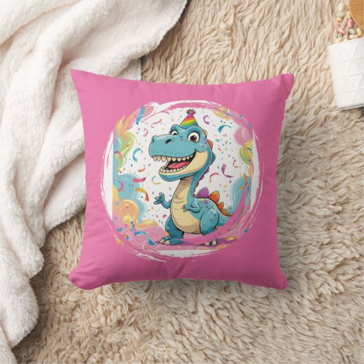 Oreiller à lancer Dinosaure Carton mignon avec Rai (Couverture)