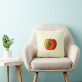 Oreiller à lancer drôle avec ver heureux dans la p (Chaise)