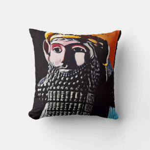 Oreiller à lancer du roi assyrien