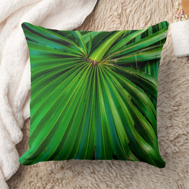 Oreiller à lancer du ventilateur de palmier (Couverture)