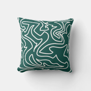Oreiller à lancer élégant, coussin d'art Abstrait