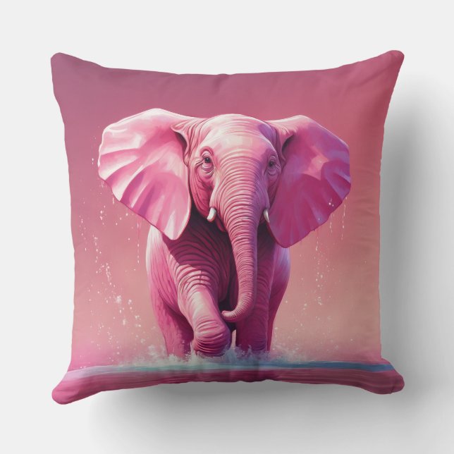 Oreiller à lancer éléphant (Verso)