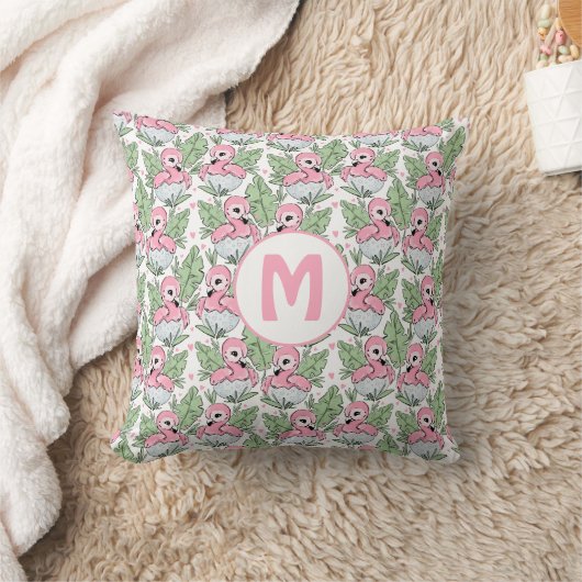 Oreiller à lancer Flamant rose bébé (Couverture)