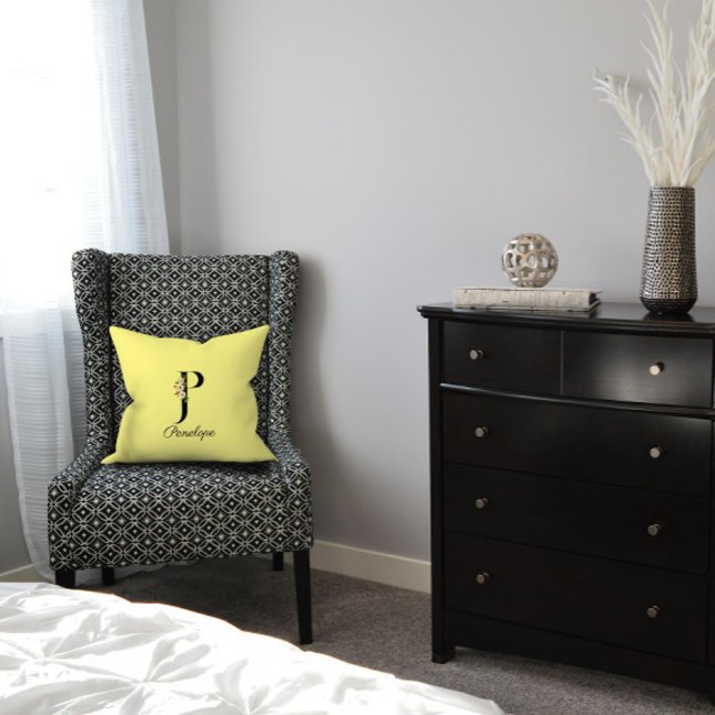 Oreiller à lancer jaune clair (Créateur téléchargé)