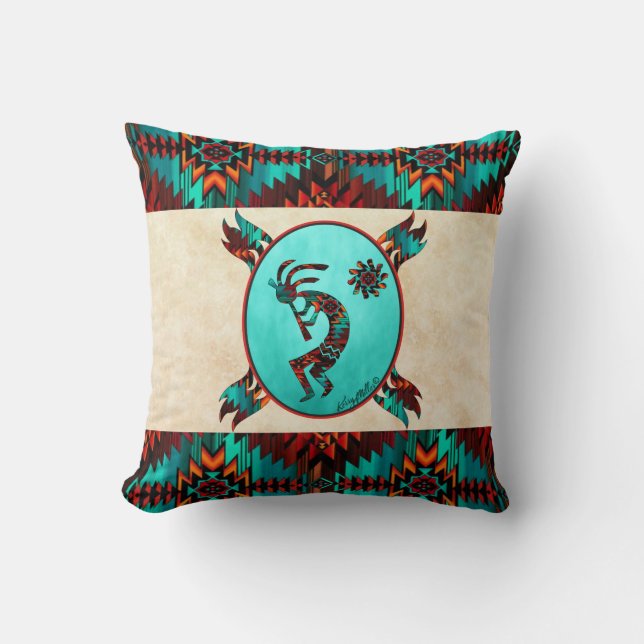Oreiller à lancer Kokopelli Sud-Ouest (Recto)