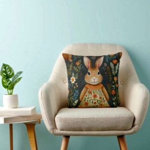 Oreiller à lancer magique du lapin printanier