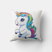 Oreiller à lancer magique Rainbow Unicorn (Verso)