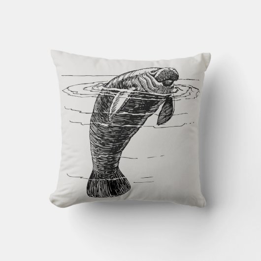 Oreiller à lancer Manatee (Recto)